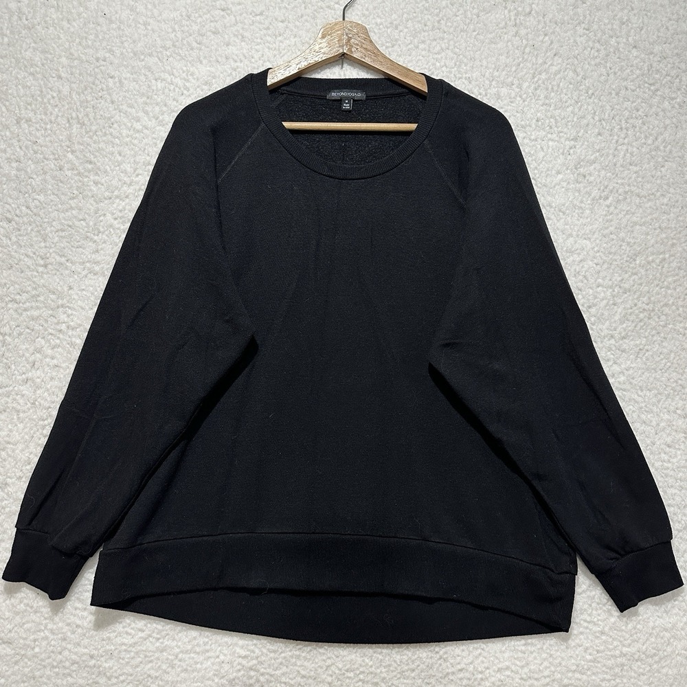 Beyond Yoga Women's Black Crew Neck Pullover Size Medium Made In USA